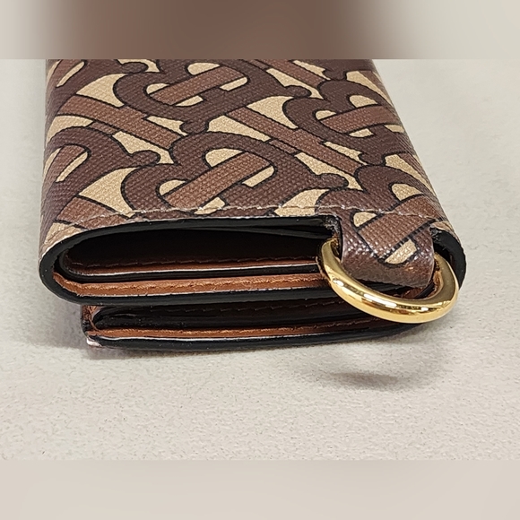 Burberry Lark Monogram Unisex Wallet Bridle Brown Unisex - Picture 5 of 12